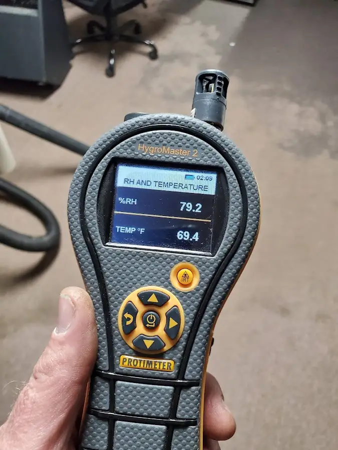 Moisture meter humidity assessment for Fire & Smoke Damage Restoration in St. John
